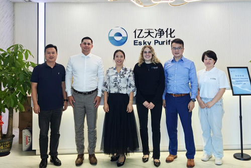 Purafil高層領導一行到訪億天凈化，深化戰(zhàn)略合作